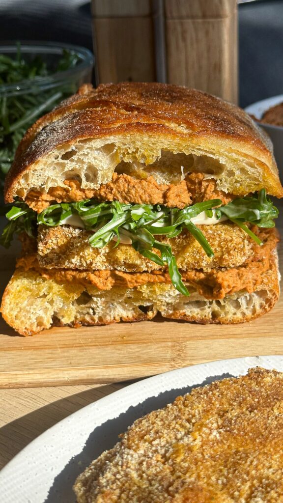 Crunchy Chkn Schnitty and Sundried Tomato Sandwich