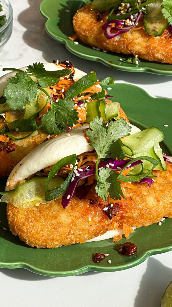 Crispy Hash Brown Bao Buns