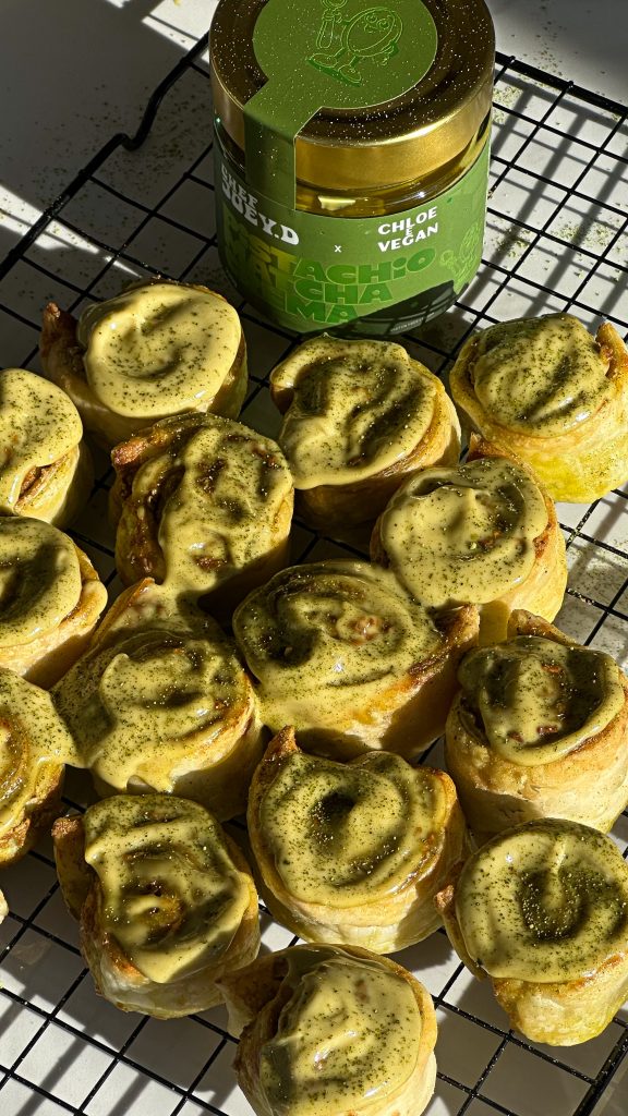 Mini Matcha Pistachio Rolls