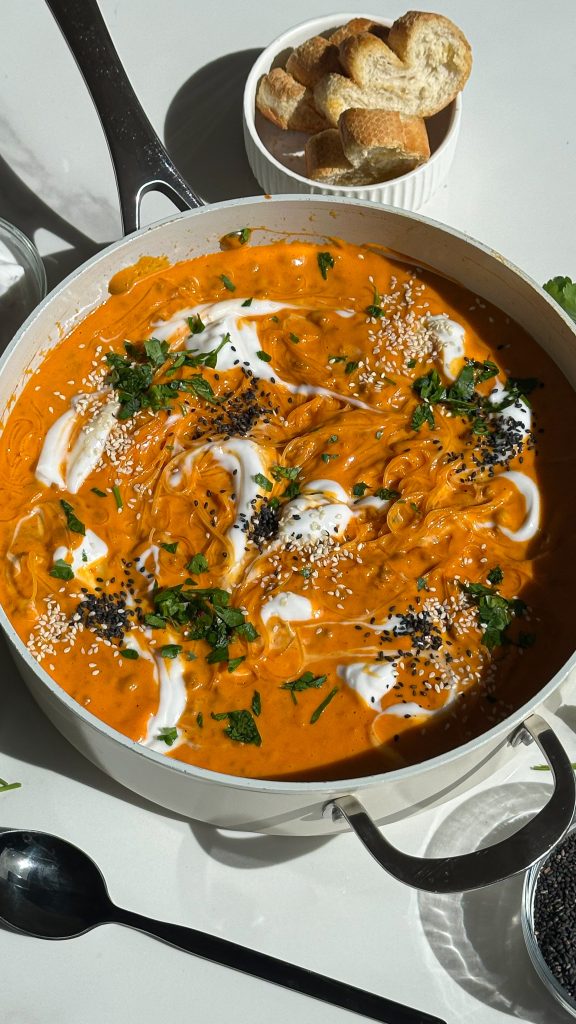 Spicy Roasted Vegetable Noodle Soup