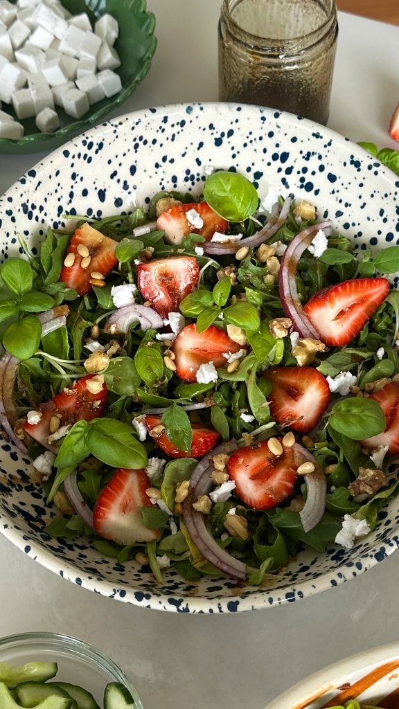 Balsamic, Strawberry and Basil Salad