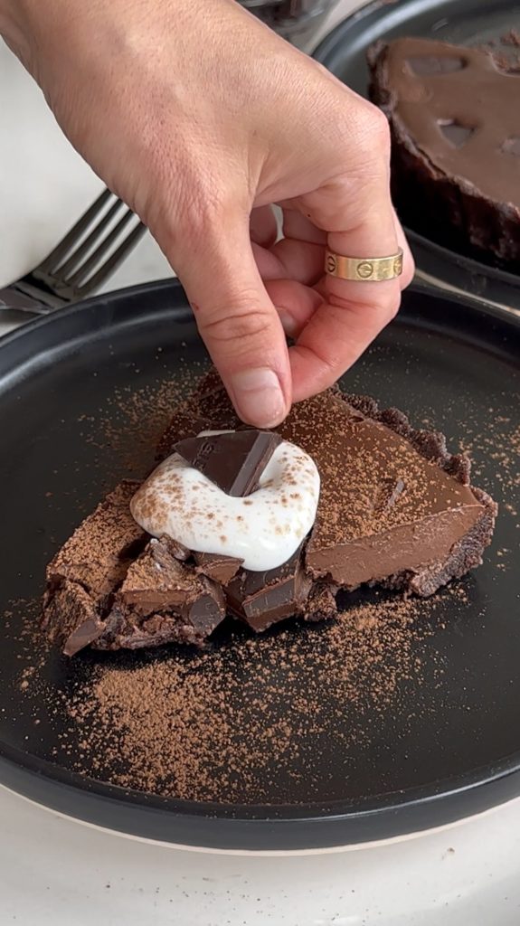 No-Bake Sour Cherry and Madagascan Vanilla Chocolate Tart