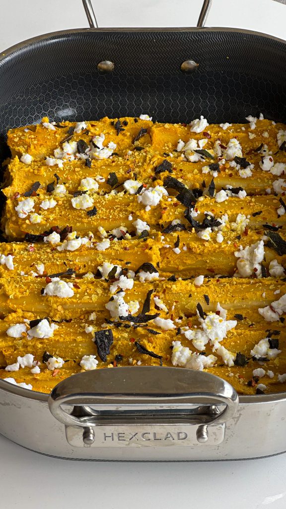 Butternut Squash, Sage and Cashew Cannelloni