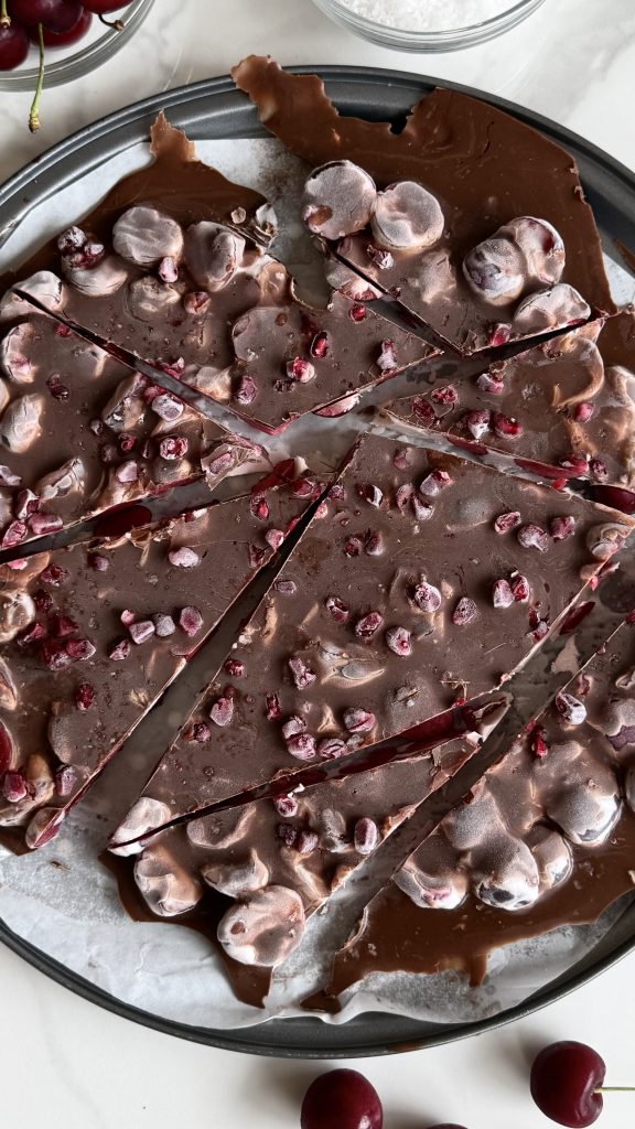 Cherry and Chocolate Yoghurt Bark