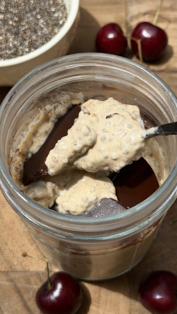 Cherry Ripe Yoghurt Chia Cups