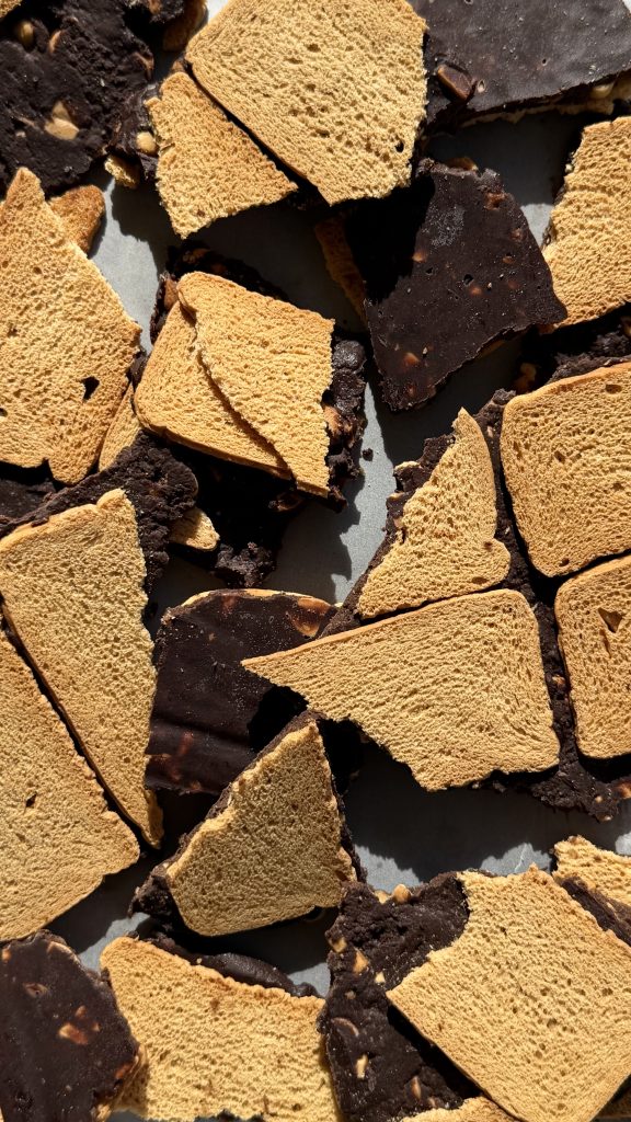 Choc Peanut Rusk Bark