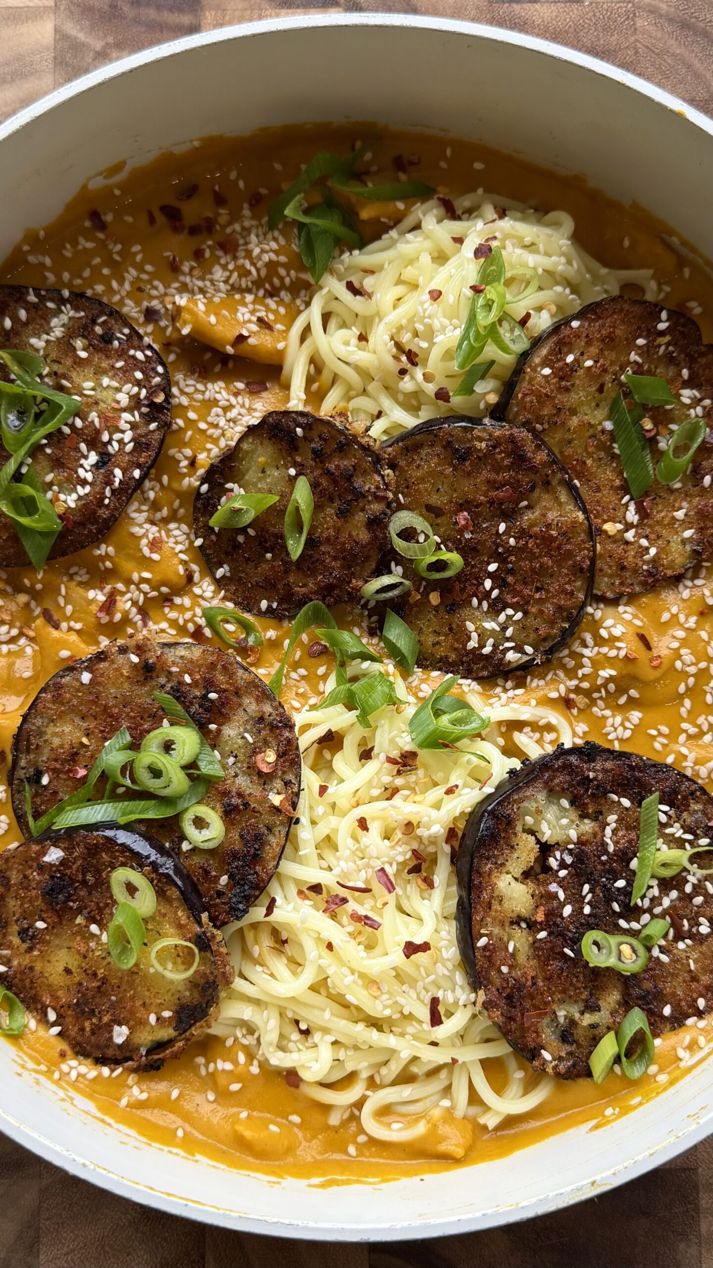 Vegan Japanese-Style Curry with Seitan and Crispy Katsu Eggplant